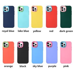 Coques de téléphone en silicone 2,5 mm Coque arrière amovible pour appareil photo Soft 2 en 1 Protecteur pour iPhone 13 13pro max 12 12pro 11 Xs XR 7 7p 8 8plus