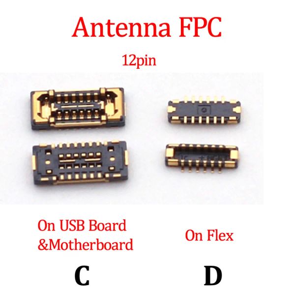 Original de 2-5pc para Samsung S23 Ultra Plus 5G S23U S918 S916 S911 B U Batería LCD Pantalla USB Conector FPC WiFi Antena Wifi