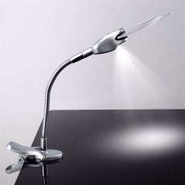 2 5x 90MM 4x 21MM 2 lámpara LED lupa Clip-on mesa de escritorio lupa lupa instrumentos ópticos duraderos Magnifiers219b