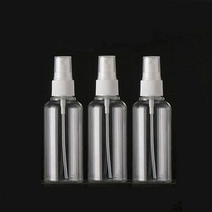 2.66 Oz Botellas de pulverización transparente de plástico, 80 ml Botellas de pulverizador de niebla fina recargante de 80 ml Atomizadores cosméticos de maquillaje vacío Pequeño contenedor de botellas de spray