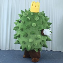 2,6 m durian fruit opblaasbaar kostuum pluche pak mascotte carnaval halloween bont pak mascotte kostuum voor volwassenen