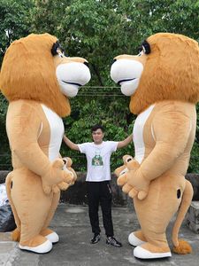 2.6m Hoog opblaasbaar leeuw mascotte kostuum voor themapark opening ceremonie carnaval outfits voor party aangepaste mascottes