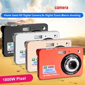 2.7 pulgadas TFT HD 18MP 8X Video zoom Smile Captura Mini Cámara Cámara Digital Anti-Shake 3 colores