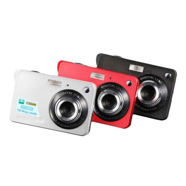 2.7 pouces TFT HD Appareil Photo Numérique 18MP 8x Zoom Caméra Vidéo Smile Capture Mini Caméra Anti-secousse Caméscope Numérique