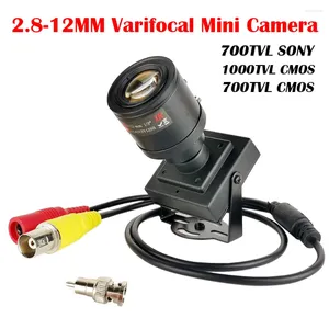 Lente Varifocal ajustable de 2,8-12mm, cámara CCD 700TVL, 1000TVL/700TVL CMOS, caja de seguridad CCTV, Mini cámara a Color para adelantamiento de coche