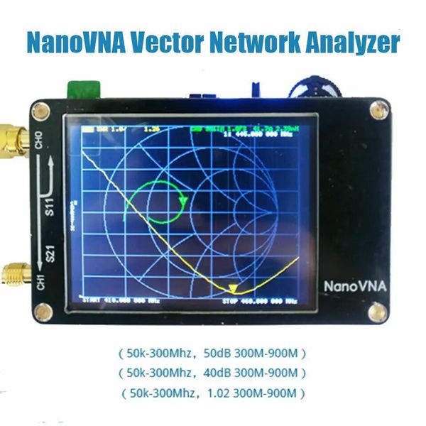 Affichage LCD de 2,8 pouces Nanovna VNA HF VHF UHF UV Vector Network Analyzer Antenna Analyzer Battery 240429