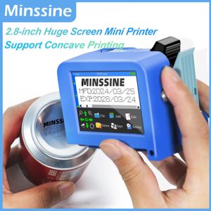 2.8 Mini Imprimante à jet d'encre portable avec une buse de 12,7 mm pour QR Barcode Batch Date Numéro Expiration Date d'expiration mini imprimante portable 240420