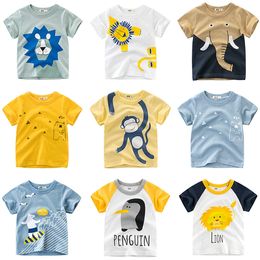 29 ans enfants garçons vêtements 100 coton à manches courtes t-shirts animaux dessin animé enfants enfants été hauts vêtements