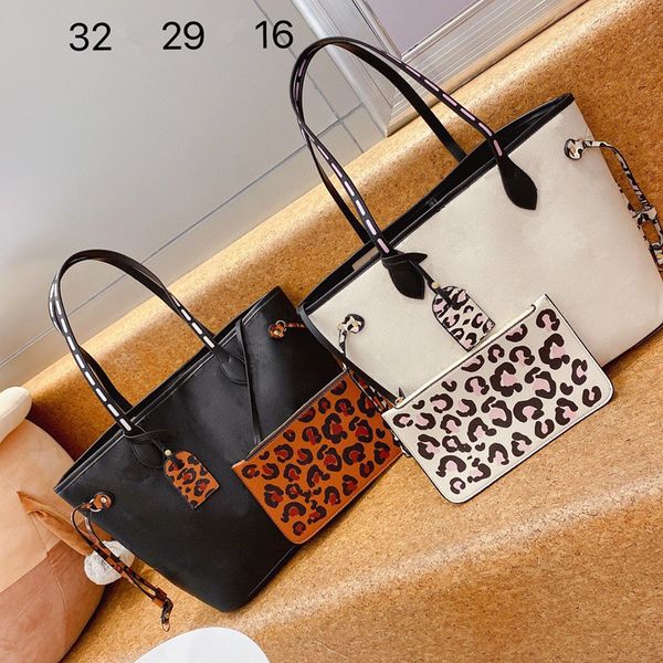 2 bolsos de diseñador para mujer, bolso de compras de cuero con estampado de leopardo, monedero, bolso de hombro clásico con flores antiguas, precio de proveedor, concesiones