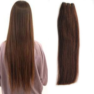 #2 Braziliaans recht Echt haar Haarweven 1 stuk 100% geen remy Echt haar Inslag Dikke bundels 8