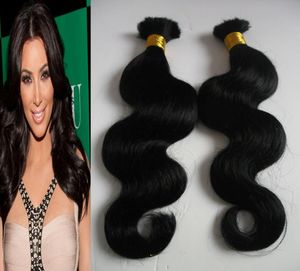 2 paquets offres de tressage humain cheveux en vrac pour tressage noir humain malaisien vague de corps en vrac Extension de cheveux Crochet6172188