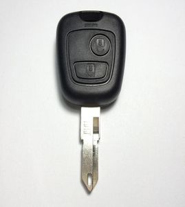 2 bouton Clés de clés Shell de clé pour la boutique de clé de voiture de Peugeot 206 en tête d'une qualité avec 9319604