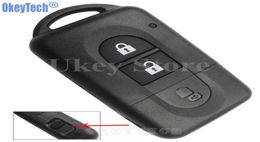 2 Knop Nieuwe Vervanging Afstandsbediening Autosleutel Shell Fob Case Voor Nissan Micra Xtrail Qashqai Juke Duke Navara 7734178