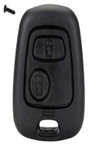 Clé de voiture à distance à 2 bouton Couvercle de la caryle de fonds de charité FOB Remplacement de la coque pour Citroen C1 C2 C3 C4 Xsara Picasso Peugeot 107 207 307 D052316087