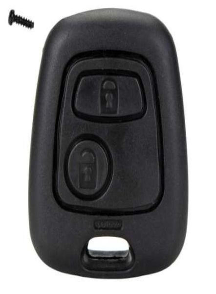 Funda de control remoto de coche de 2 botones, carcasa de repuesto para Citroen C1 C2 C3 C4 XSARA Picasso Peugeot 107 207 307 D059685566