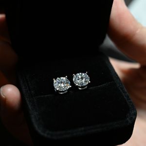 2-karaats echte moissanite stenen oorbellen voor dames 925 sterling zilveren bruiloft verlovingsjubileumcadeau met juwelendoos