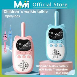 2 niños Walkie Talkies Juguetes electrónicos Herramientas para niños Herramientas para bebés Baby Radio Teléfono 3 km Regalos de Navidad 240522