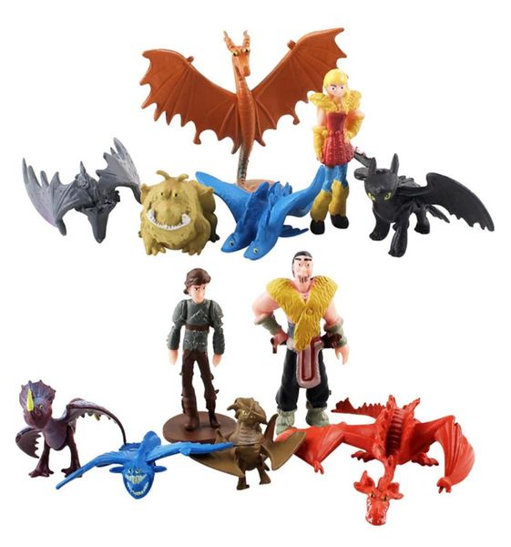 2 cm6 cm nouveau film 12 pièces comment entraîner vos Dragons figurine d'action sans dents Toys2606539