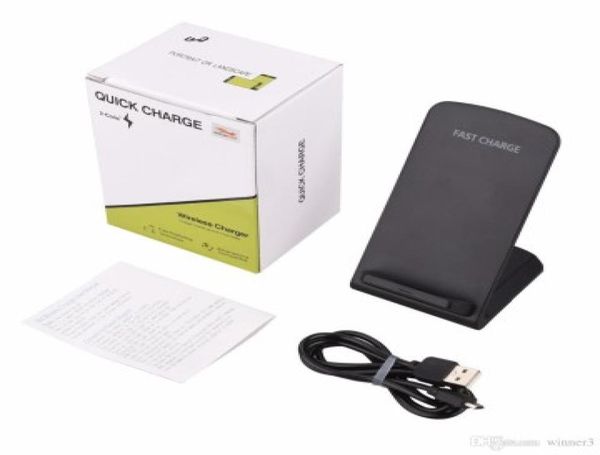 Chargeur sans fil à 2 bobines pour iPhone X 8 8 Plus Qi support de charge rapide sans fil pour Samsung Note 8 S8 S7 tous Qienabled Smartph2893885