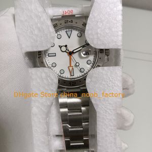 2 kleur automatische horloges heren 42 mm polaire wit 904L stalen armband Datum Black Sport GMF Cal.3187 Beweging Luminous Watch Mechanische polshorloges