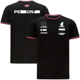 2-kleuren F1-2021 raceteamsport T-shirt met korte mouwen, polyester met korte mouwen, sneldrogend, kan worden aangepast238 g