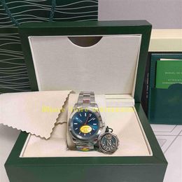 2 Couleur dans la boîte d'origine N Factory 904L Steel 116400GV Montres Mens 40 mm ETA 2813 Mouvement bleu vert vert Noir 116400 NOOBF Autom260S