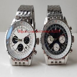 2 Couleurs vendant des montres pour hommes montre 45 mm Navitimer AB031021 BF77 453A Chronograph Working Quartz Fold en acier inoxydable 202232p