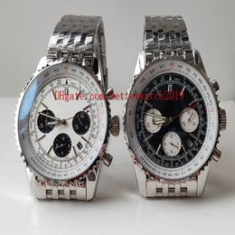 2 couleurs vente montres pour hommes montre de qualité 45mm Navitimer AB031021 BF77 453A chronographe travail quartz pli en acier inoxydable 202238T