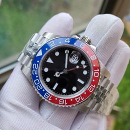 9 kleuren Super Factory herenhorloge rood blauw BP keramische bezel automatisch uurwerk heren stalen jubileumarmband Pepsi BPF 40 mm 126710 lichtgevende duikhorloges geschenkdoos