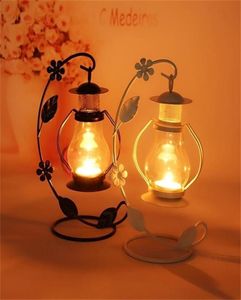 2 couleurs cadeau de mariage métal lanterne fer bougeoir maison décoration s pour s bâton LJ2010184766193
