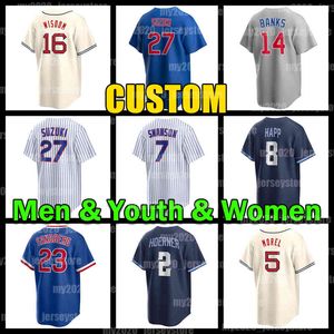 7 Dansby Swanson basketbalshirt 27 Seiya Suzuki Shota Imanaga Nico Hoerner Ryne Sandberg Christopher Morel Chicagos Yan Gomes Kyle Hendricks Cubs Patrick Wijsheid