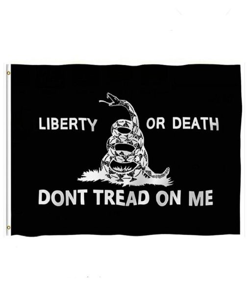 2 drapeaux de guerre civile confédérés Reble de 35 pieds, ne marchez pas sur moi, drapeaux de bannière jaune et noir, 90150cm, 100 pièces, DHL 8309760