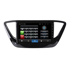 Freeshipping 2 din 8 core android 10 autoradio auto stereo voor Hyundai Solaris 2 Verna 2017 2018 2019 navigatie GPS DVD Multimedia Pla Gctm
