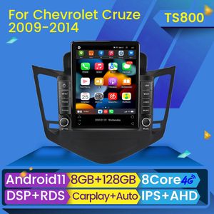 2 Din Android 11 Player Tesla Style Car DVD Radio voor Chev Cruze J300 2008 - 2012 Multimedia GPS Navigatie 2Din CarPlay Stereo