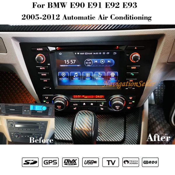 2 Din Android13.0 RAM 4G lecteur DVD de voiture radio gps pour BMW M3 E90 E91 E92 E93 2005-2012 Octa Core Support Navigation stéréo multimédia