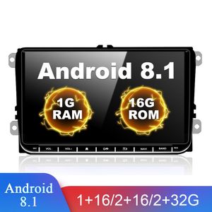 2 Din Android Autoradio GPS Lecteur Multimédia Autoradio Pour VW Volkswagen SKODA GOLF PASSAT POLO SEAT Autoradio