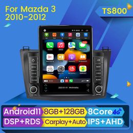 Lecteur multimédia dvd de voiture 2 Din Carplay Auto pour Mazda 3 Mazda3 2004-2013 Maxx Axela Android 11 GPS Radio stéréo BT