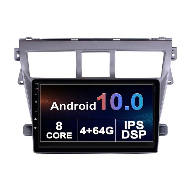 2 din car dvd player android para TOYOTA VIOS 2007-2013 gpsprice en sri lanka radio auto apple Factory al por mayor