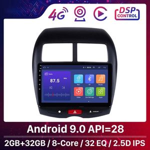 2 din voiture dvd Radio multimédia lecteur vidéo Navigation GPS Android pour 2010-2015 Mitsubishi ASX Peugeot 4008