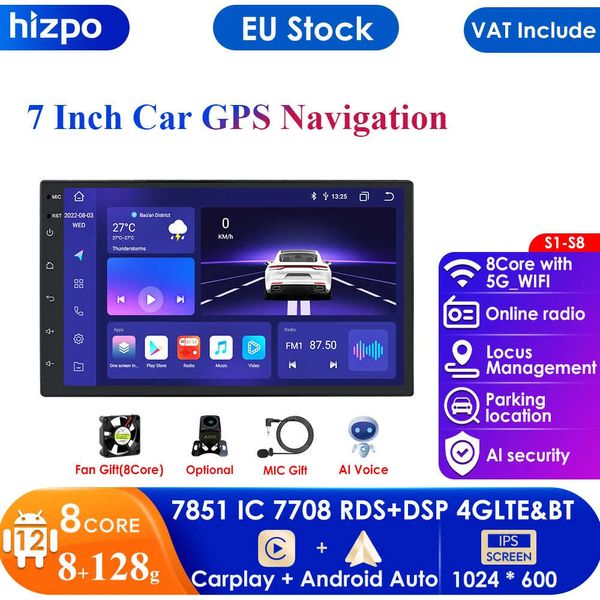 Radio de coche 2 Din, reproductor Multimedia HD de 7 pulgadas, pantalla táctil 2din, Audio de coche, Carplay estéreo, MP5, Bluetooth, cámara de salida de vídeo USB