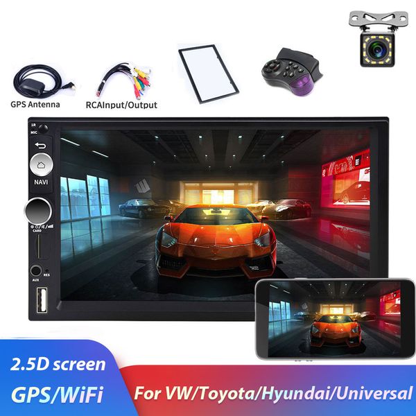 Autoradio 2 Din Android 8.1 GPS WiFi lecteur multimédia USB pour autoradio universel Volkswagen Nissan Toyota Golf