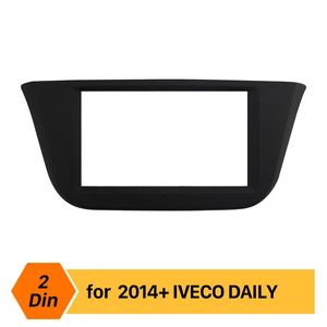 2 DIN-auto Radio Fascia Bezel Kit voor 2014+ Iveco Daily OEM Style Frame in Dashboard Trim Plate Installatie Kit Panel Kit