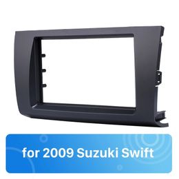 Kit d'installation de garniture de tableau de bord, cadre d'installation d'autoradio 2 Din, plaque frontale pour garniture de tableau de bord stéréo Suzuki Swift Fascia 2009