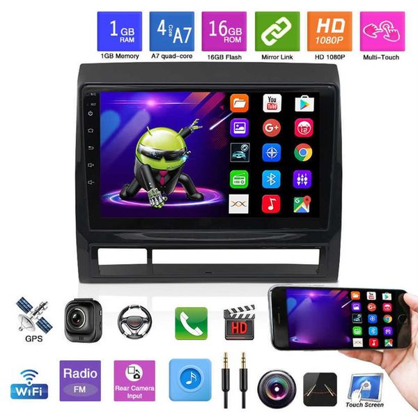 2 Din IPS Android 10 1 Car Radio Multimedia GPS Navigation Navi Player para TOYOTA TACOMA HILUX USA 2005-2013 Auto Stereo WIFI BT301A