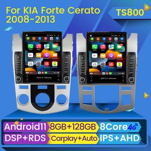 2 DIN -speler Android 11 Car DVD Radio voor Kia Forte Cerato 2 TD 2008 - 2013 Multimedia Navigation GPS 2Din CarPlay Stereo BT