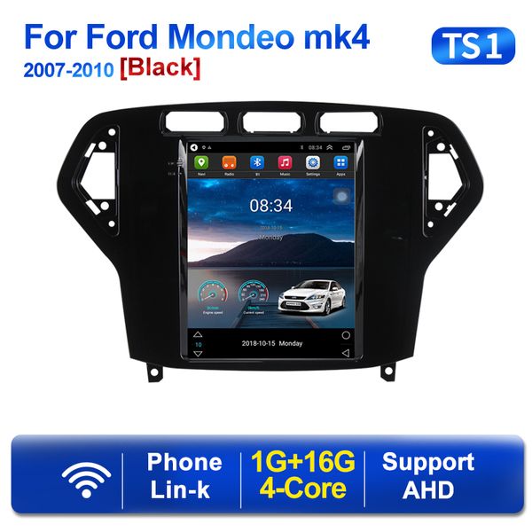 2 Din Player Android 11 para Tesla Car dvd Radio para Ford Mondeo mk4 2007-2010 Multimedia GPS 2din Carplay Stereo