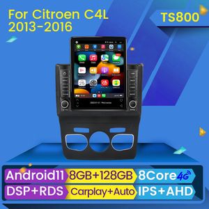 2 Din stéréo Android 11 voiture dvd Radio multimédia lecteur vidéo pour citroën C4 2 B7 2013-2016 GPS Navigation Carplay