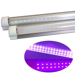 Bar 390 nm LUMIÈRES DE TUBE UV BROUPE LED 1 pieds 2 pieds 3ft 4ft 5ft 6ft 8ft T8 LED Black Lights For Room Glow Party Fourniture Fourniture Fluorescent Affiches