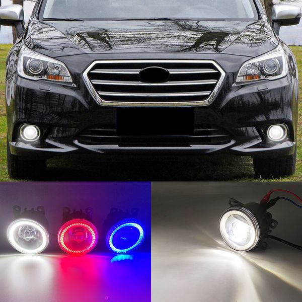 2 fonctions Auto LED DRL Daytime Running Light Car Eyes Eyes Fog Lamp Foglight For Subaru Legacy GT 2013 - 2016