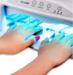 2 -hand 54W UV -lamp nageldroger met ventilator en timer elektrische machine voor het genezen van nagelgel kunstgereedschap UV -lamp voor nagels1663572